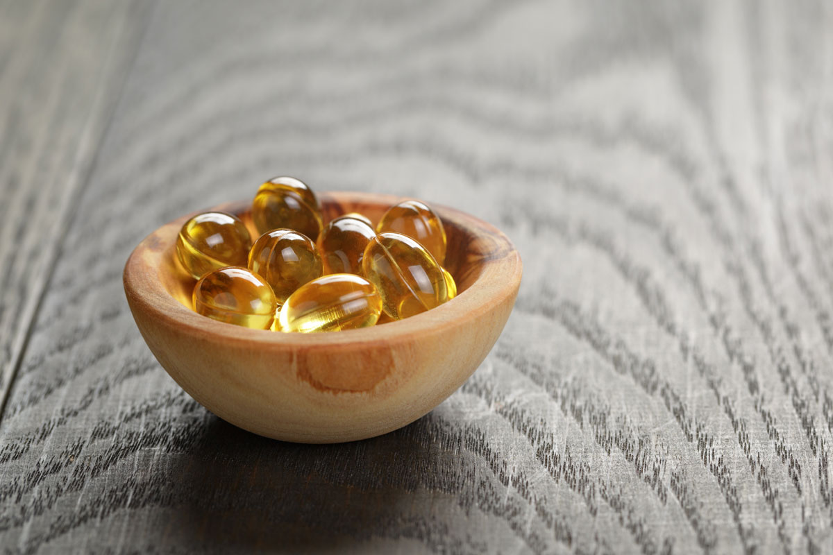 A small bowl of supplement